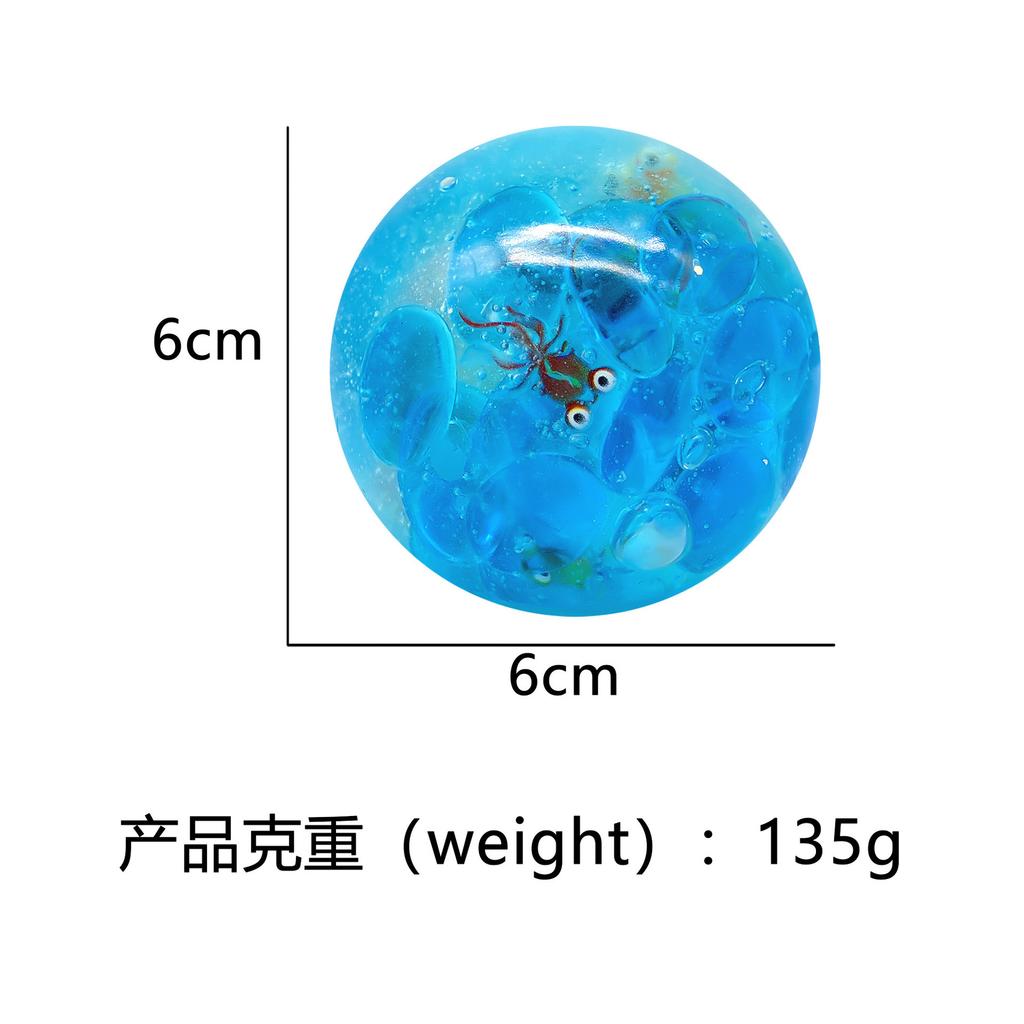 Squishy Sea Animals Fidget Toy Stress Relief Ball Decompression Blue Ice Cube Needoh Sensory Squeeze Balls Anxiety Toys For Kids