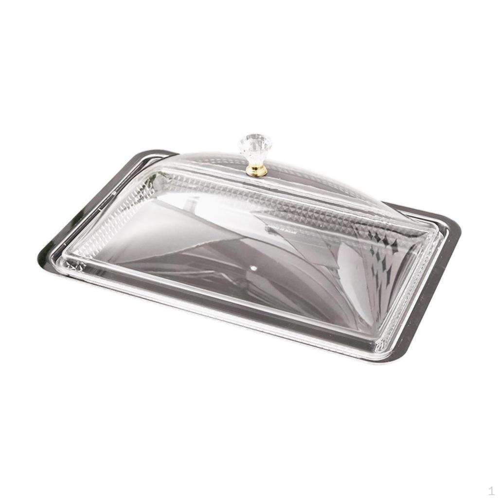 Acryl Servierschale mit Deckel Tischplatte Lebensmittelauslage Obstschale für Hochzeiten und Hotels