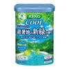 Bathcrinkle Cool Bath Fresh Green Scent of a Summer Cool Bath Additives with a Gentle Sky Blue Bath 600g [Quasi-drug] Additives, Resort, Type,