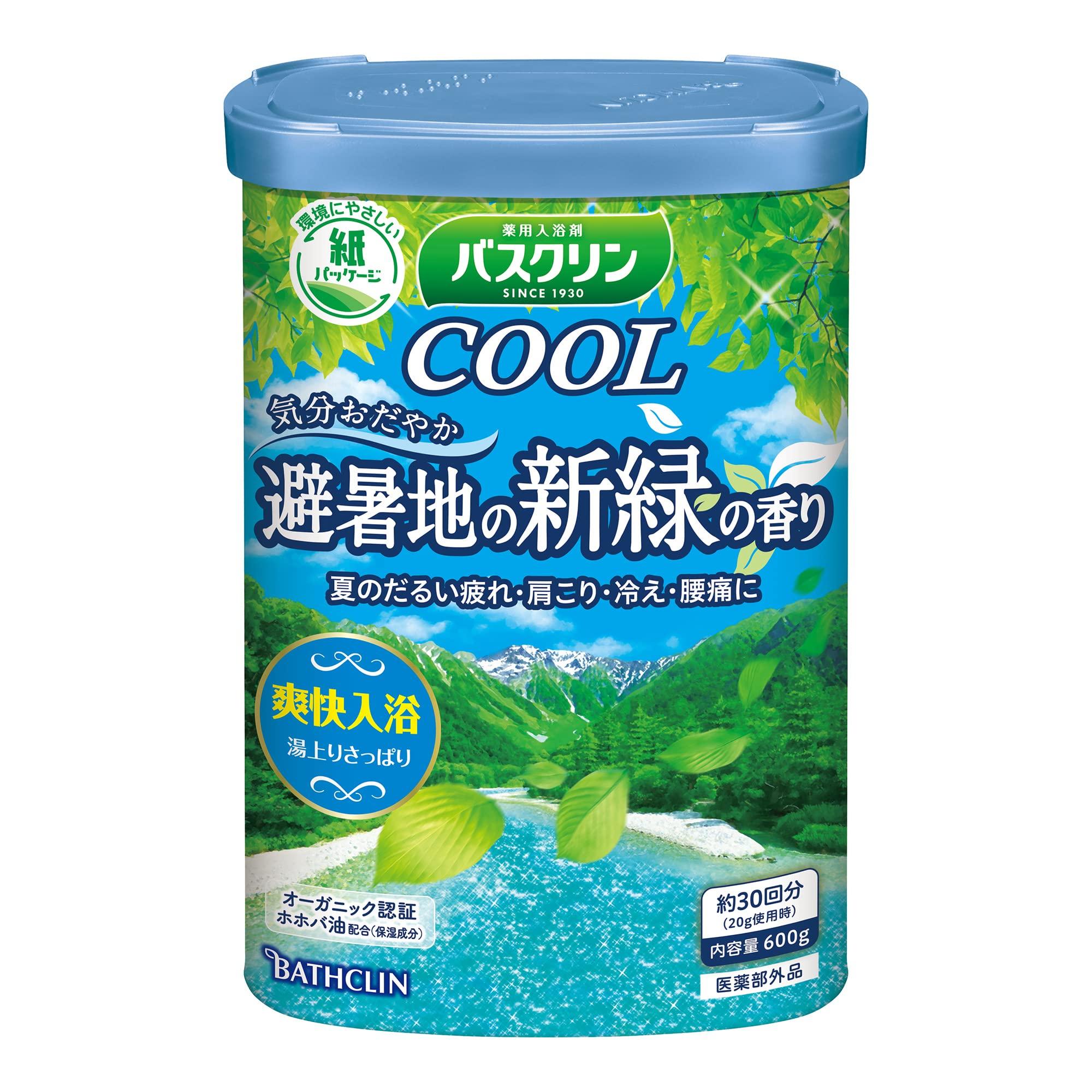 

Bathcrinkle Cool Bath Fresh Green Scent of a Summer Cool Bath Additives with a Gentle Sky Blue Bath 600g [Quasi-drug] Additives, Resort, Type,