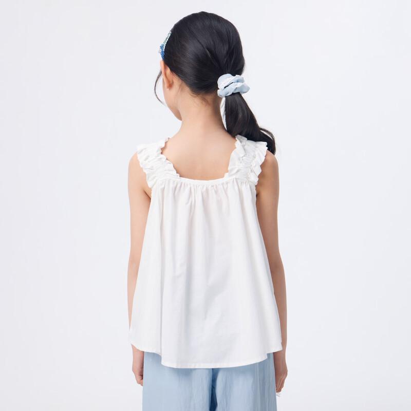 Xiaoyinman Girls' Cotton Ribbon Bow Camisole Top
