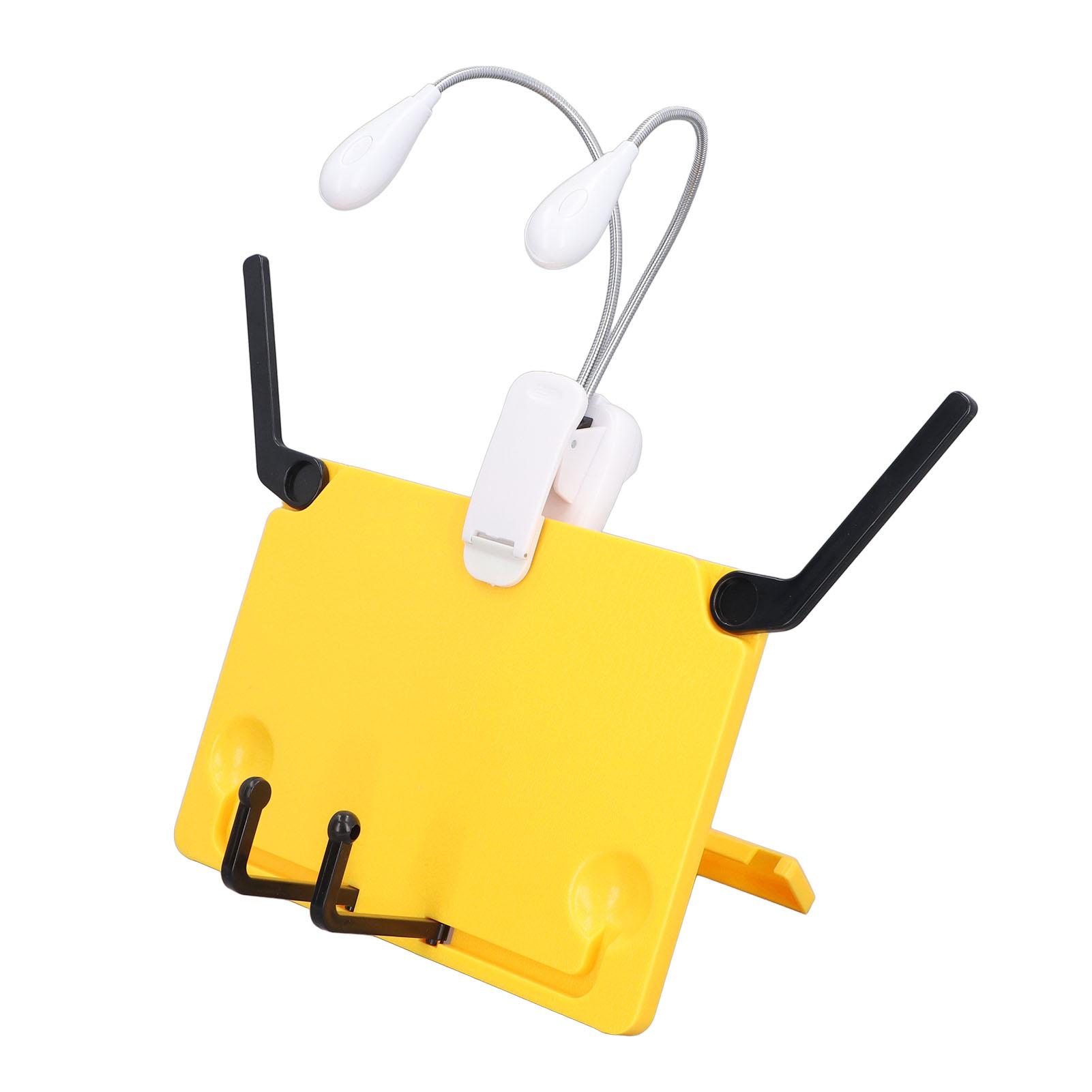 

Музыкальный пюпитр, набор ламп, складной настольный пюпитр для нот, держатель для книг и планшетов, зажим для чтения