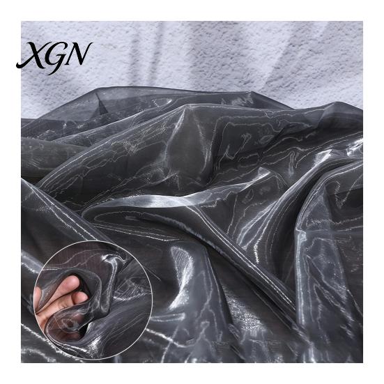 Durable Organza for Fashion Accessories 1 Yard Two Tone Sheer Fabric, 60 Inch Wide Iridescent Silky Decorative Fabric Christmas Tree Ornaments Glitter