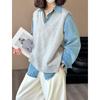 Juzhi Spring Embroidered Long Sleeve Denim Jacket 22335.