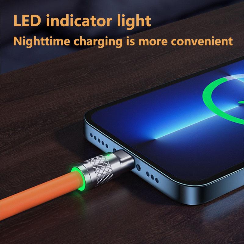 3 in 1 Charging Cable Customer Data Cable Charging Cable One To Three 120W Super Fast Charging Geek Cable Suitable for TYPE-C IPhone Android