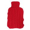 Hot Water Bag Rubber Explosionproof Water Injected Hand Warming Bag with   Knit Hand Insert Cover Large