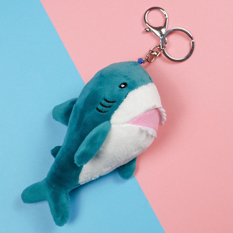 Portachiavi Peluche Piccolo Squalo e Balena - Ciondolo Cartone Animato & Souvenir Acquario