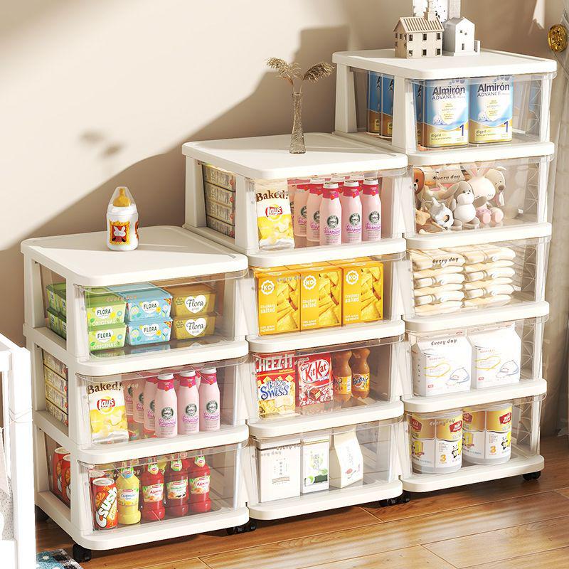 Sertar de depozitare din plastic pentru gustări și jucării - Cutie organizatoare pentru casă