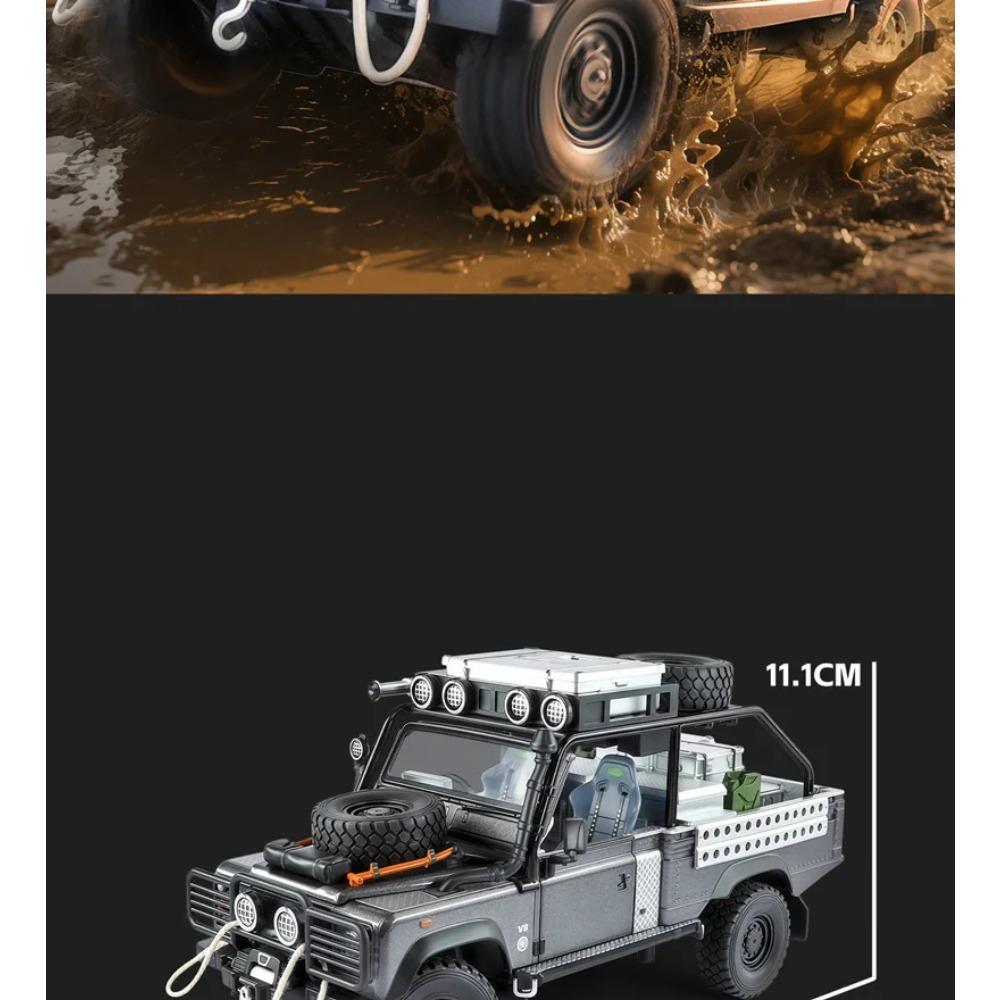 1/24 Land Range Rover Defender 110 Tomb LE Legierungs-Pickup-Automodell Diecasts Geländewagen Automodell Ton Licht Kinderspielzeug Geschenk