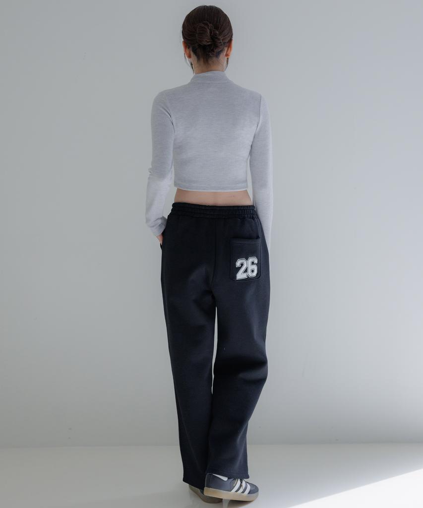 KITTY POTTERY Essentials Semi-Wide Sweatpants Black