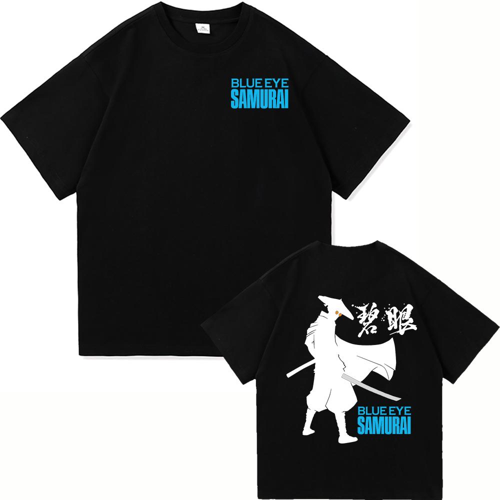 Blue Eye Samurai 2 T Shirts Fashion Men Harajuku Aesthetic Anime Mizu Tshirt Unisex High Quality Casual Cotton Tee Shirt Clothes