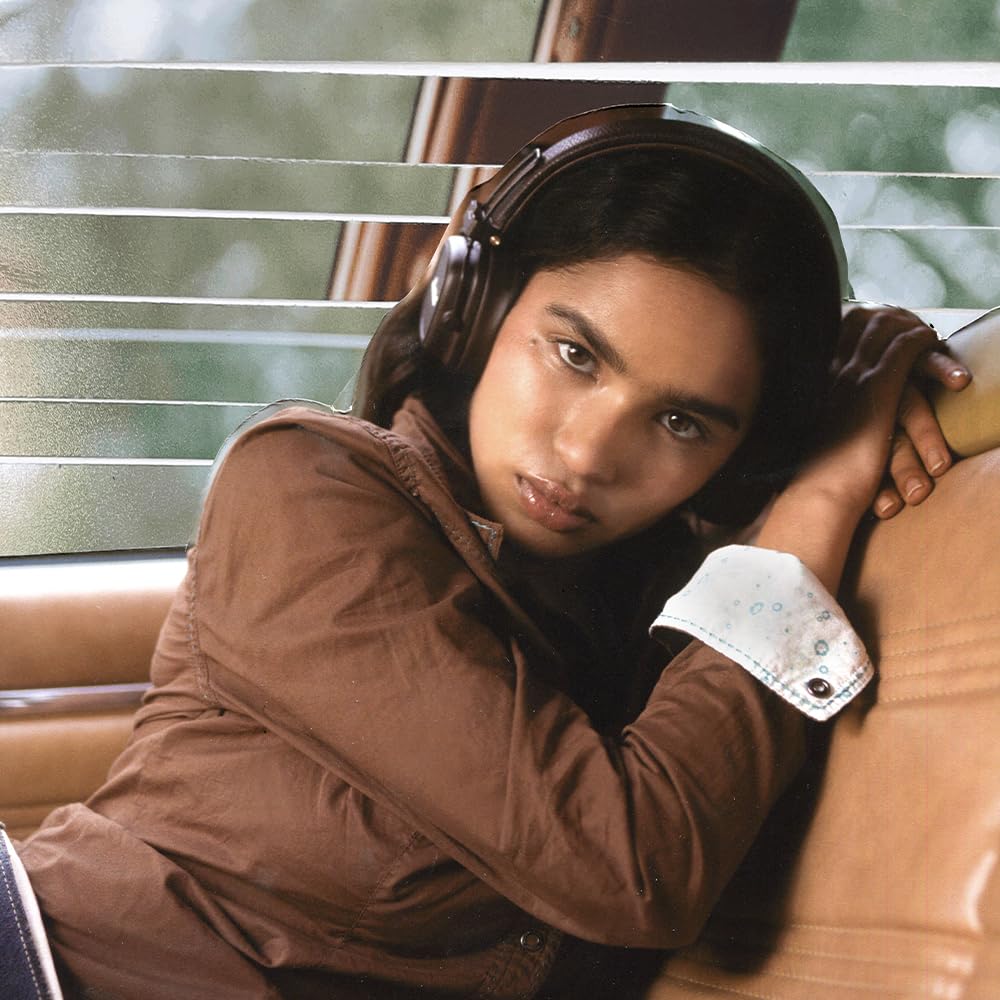 Słuchawki nauszne Marshall Major V Brązowe Bluetooth / 100 godzin ciągłego / Kompatybilne z ładowaniem Qi / Kompatybilne z rozmowami