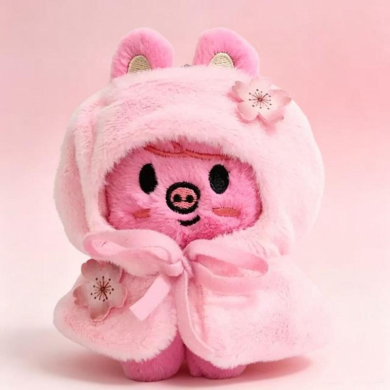 Popular New Product Stray Kids 10cm Plush Doll Cloak Baby Pendant Keychain SKZ Suitable as Christmas and Birthday Gift