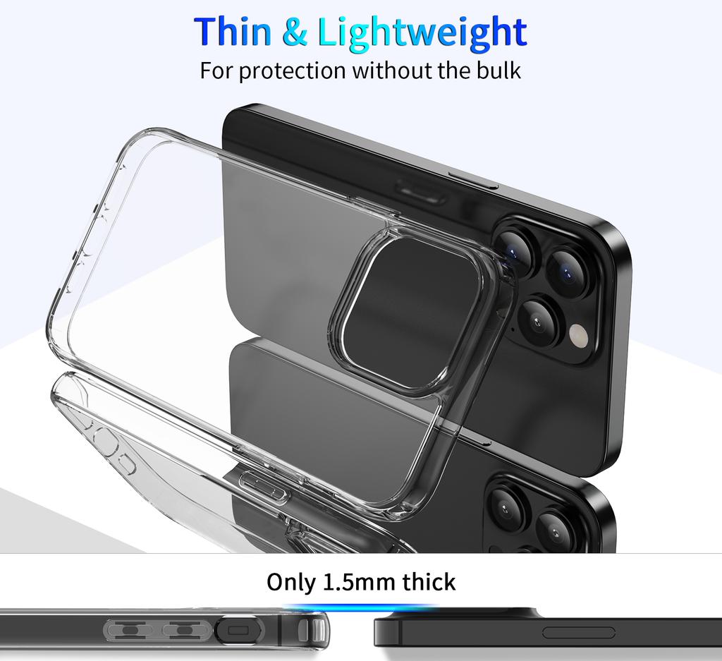 Military Grade Shockproof Acrylic Case For Iphone 14 13 12 Mini 11 Pro Xs Max X Xr 7 8 Plus Se 2020