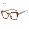 Retro Colorful Leopard Cat Eye Women TR90 Glasses Frame Clear Anti Blue Light Men Optical Eyewear Eyeglasses