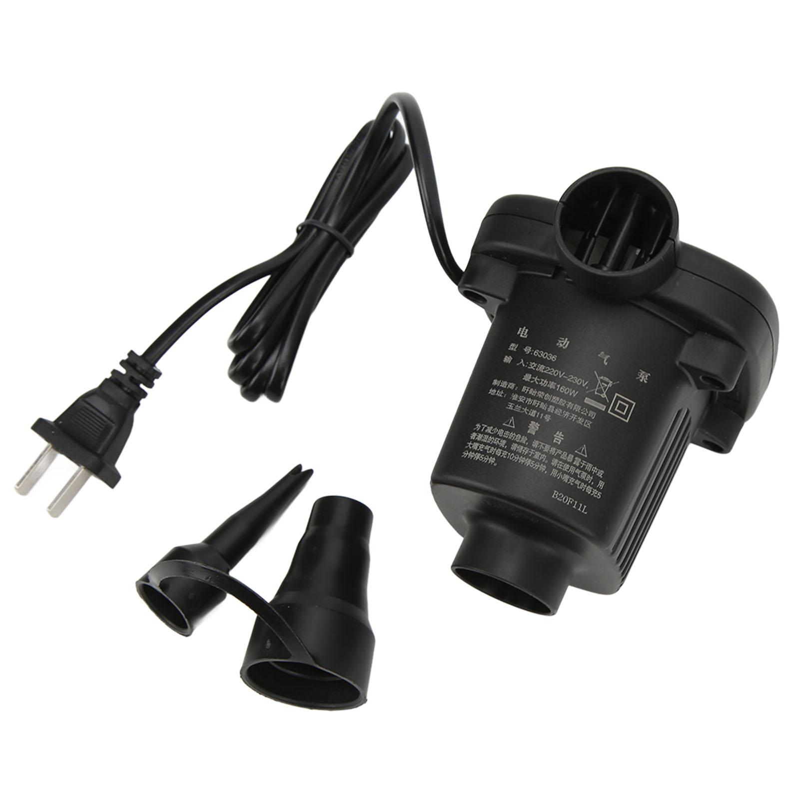 

Electric Air Pump AC Inflator Air Pump Portable Air Mattress Pump for Camping Swimming CN