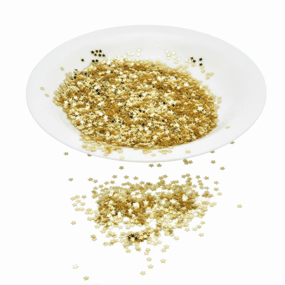 100g No Hole Design Star Confetti Foil Material Metallic Confetti Sparkle Star Sequins  DIY Crafts