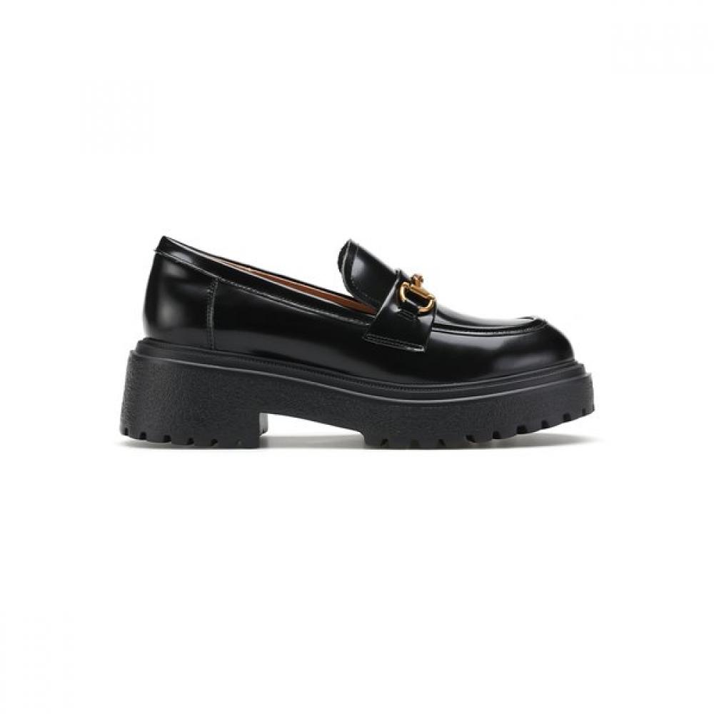 Thommcan Women S Comfort Chunky Clipper Decorative Loafer Cindy 02 Black 8tmcd26 225