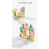 Montessori Transparent Shape Blocks Wooden Toys Rainbow Acrylic Color Cognitive Sensory Building Game Educational Toys for Kids