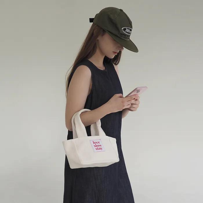 Red Stitch Tote_ivory