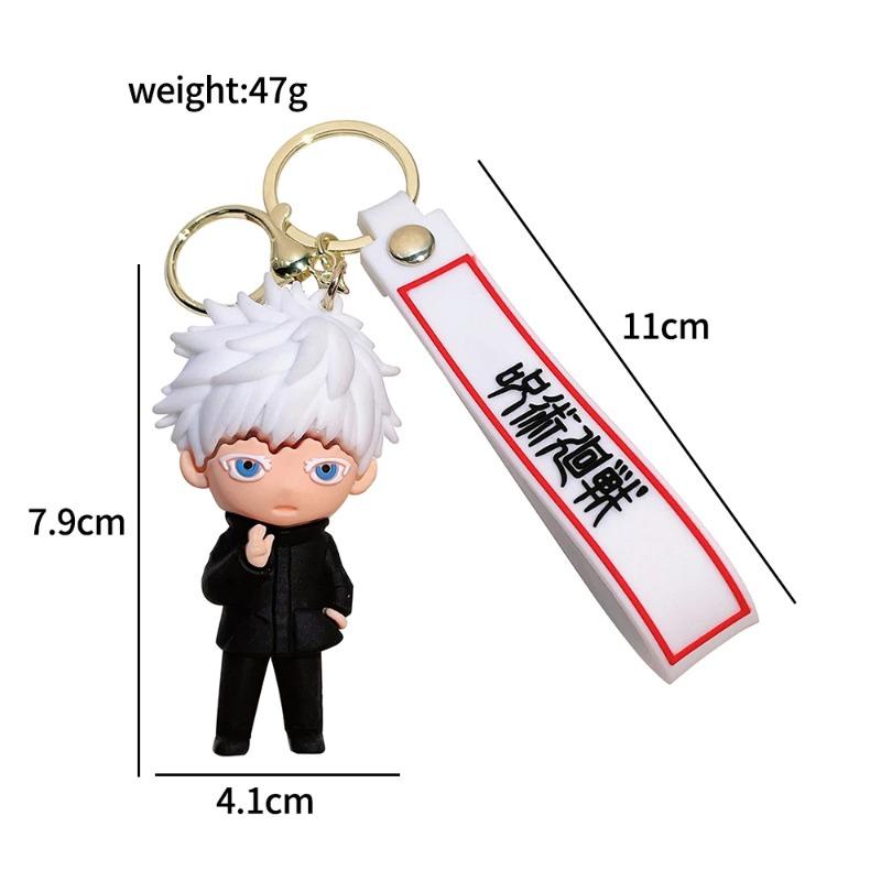 Anime Jujutsu Kaisen Chibi keychain Gojo Satoru Itadori Yuji custom keychain cartoon fun bag charm backpack car keychain