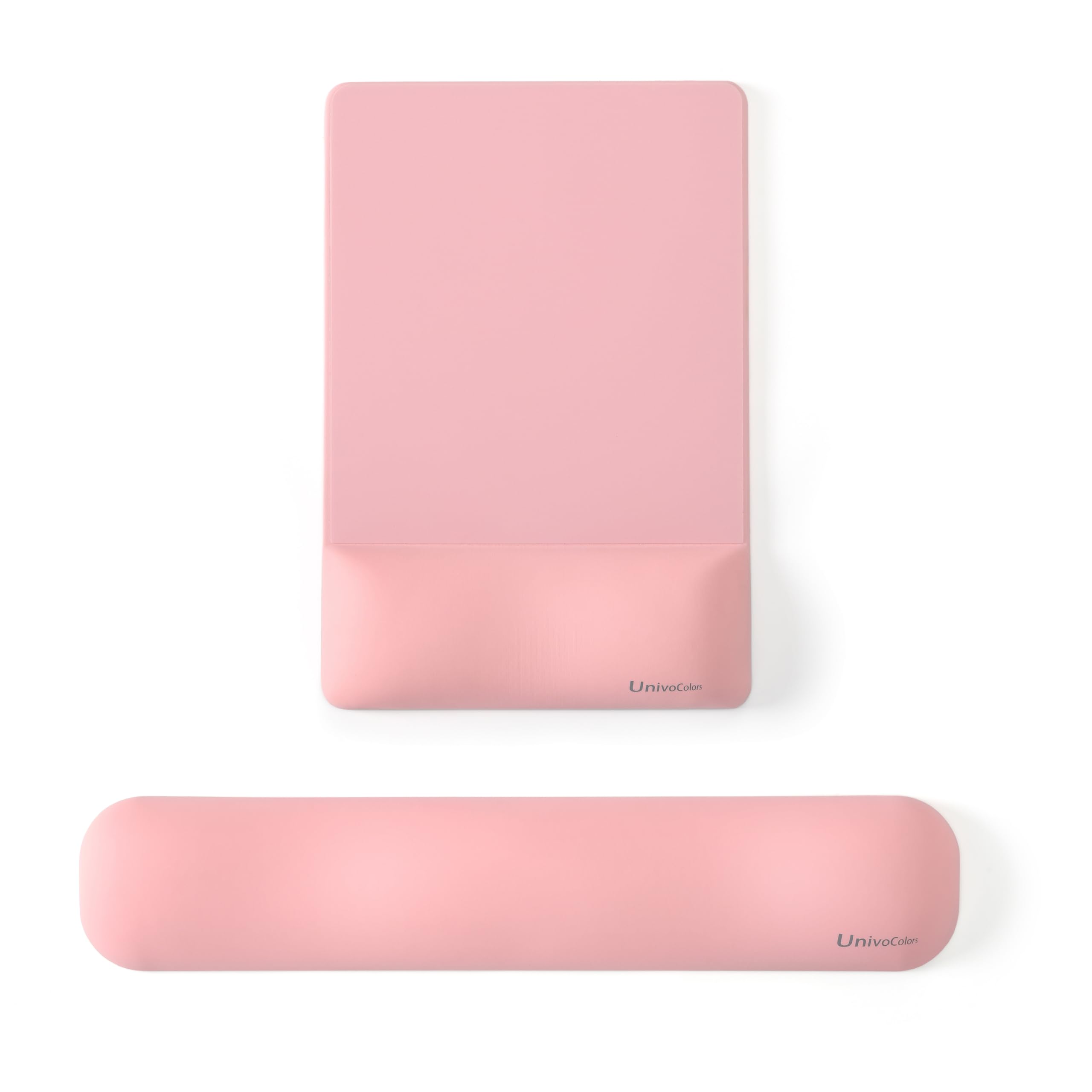 

UnivoColors Wrist Rest and Mouse Pad Premium PU Ergonomic Reduces Supports Memory Foam Pressure Relieves Wrist No Bottom KM69 Set, Material, Design,