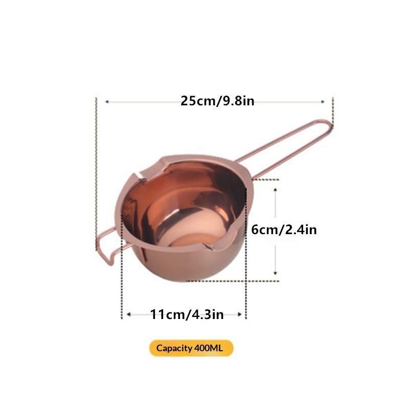 Stainless Steel Candle Wax Melting Boiler Pot With Heat Resistant Handle For Melting Chocolate Candy And Candle Making Supplies