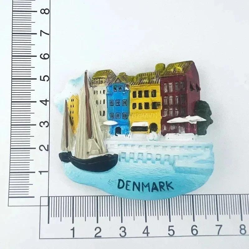 

Denmark Fridge Magnets Copenhagen Tourist Souvenirs Bornholm Fridge Stickers Wedding Gifts Photo Wall Magnetic Stickers