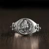 New Praying Hands Ring Retro Zinc Ring Trendy Fashion Men's Ring