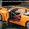 1:24 M3 GTR E46 Racing Car Model Toy Alloy Body Rubber Tires Music Light Sports Cars Doors Opened Models Toys Collectible Item