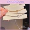 Geometric Zircon Circle Jewelry For Women With Elegant Brass And Crystal Design