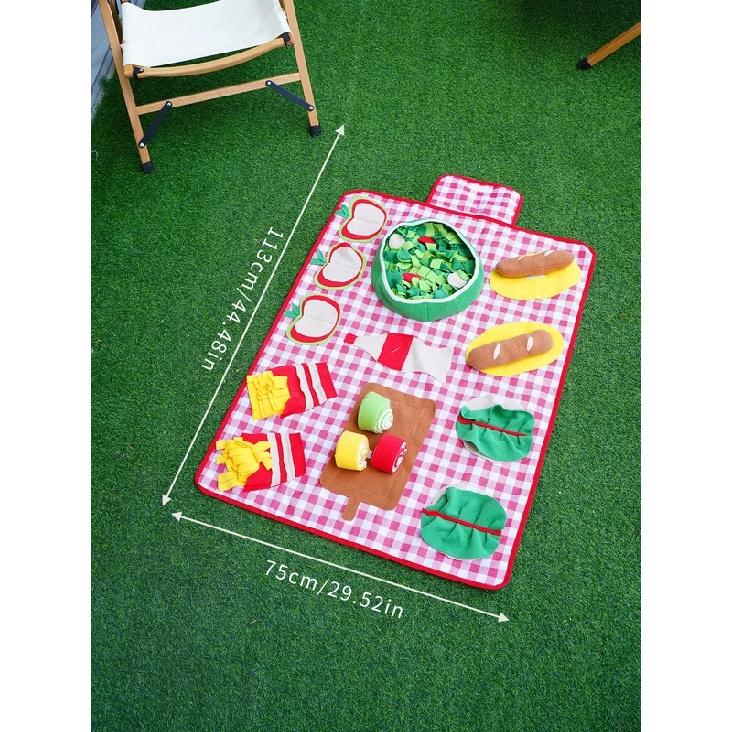 Dog Sniffing Mat Interactive Toys Pet Slow Food Mat Helps Relieve Stress and Training Stimulates Pet's Foraging Skills