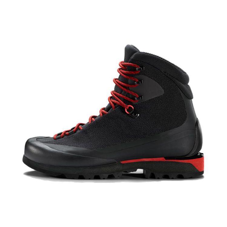 Arcteryx Acrux Lt Ammortizzanti Antiscivolo Resistenti Scarpe Funzionali High Top per Esterno Scarpe da Uomo Nero Rosso L07610100