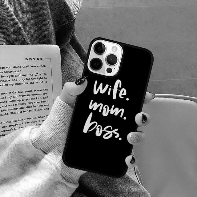 Wife Mom Boss funny Phone Case Cover for iPhone 17 Air 16 16e 15 13 14 11 12 Pro Max Plus coque fundas Shell