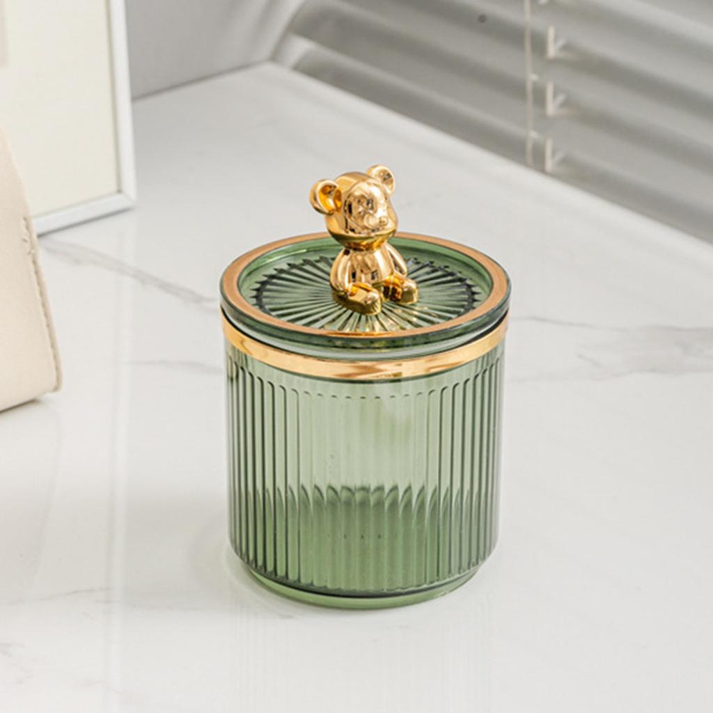 Light Luxury Cotton Swab Cosmetic Pad Organizer Luxury Home Floss Holder Container