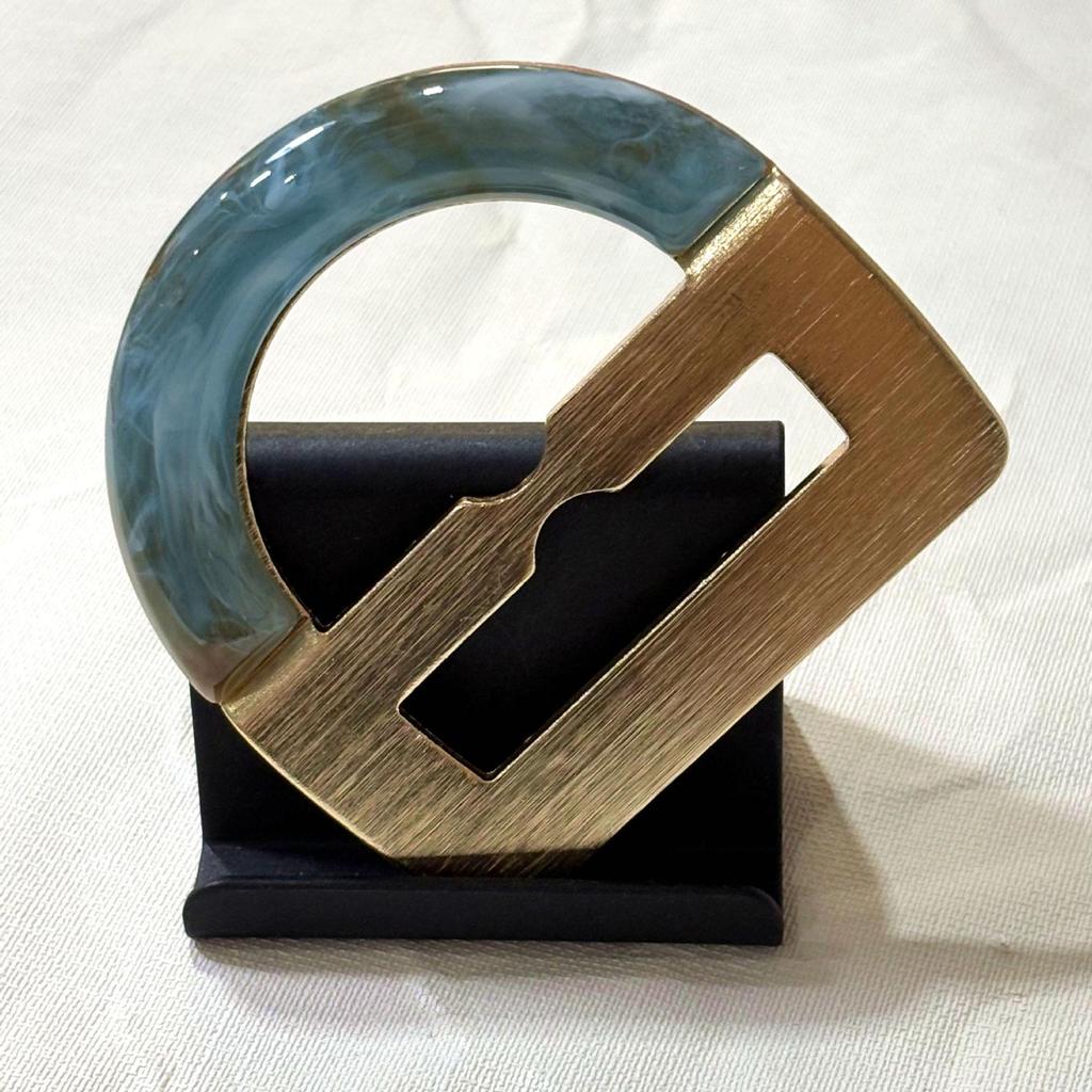 Colorful Resin & Aluminum Alloy Belt Buckle: European & American Style Clothing Accessory