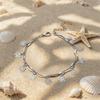 Double-layer butterfly metal cold wind anklet women's niche design sense gold chain foot chain tide