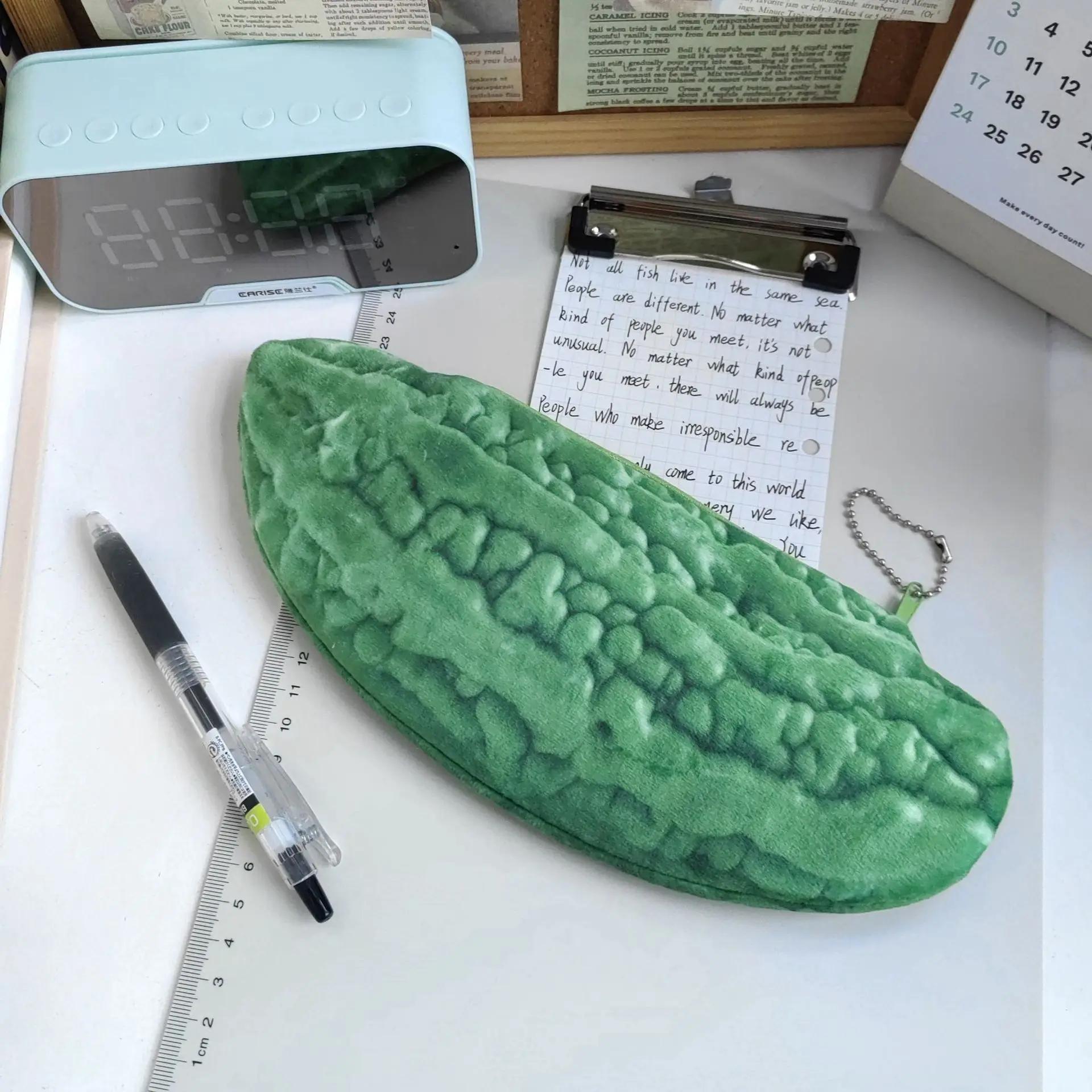 

Творча симуляція Овочеве м ясо Пенал Кумедний Реалістичний Студент 3D Сумка для ручок Органайзер для канцелярських товарів Kawaii Шкільне приладдя 25*10cm