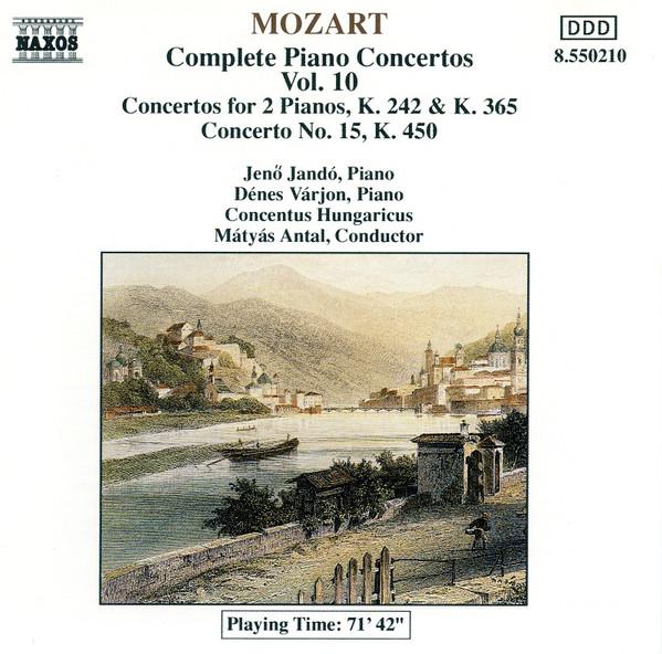 CD WOLFGANG AMADEUS MOZART , JENÖ JAND - Complete Piano Concertos, Vol. 10 8550210 Naxos 1991 Europe Classical Used