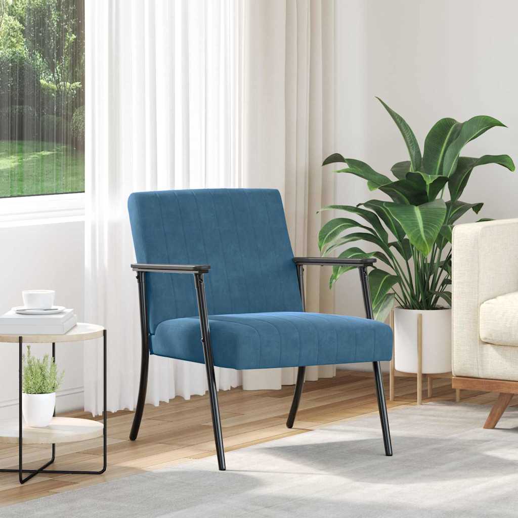 Armchair Blue 59 x 75 x 78 cm Velvet