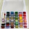 36/50/100 Color Cross Stitch Set with Pre-Wound Bobbins and Boxed Embroidery Floss