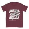 Men T-Shirt Metal Gear Solid Vintage Pure Cotton Tees Short Sleeve  T Shirt Round Neck Clothing Adult