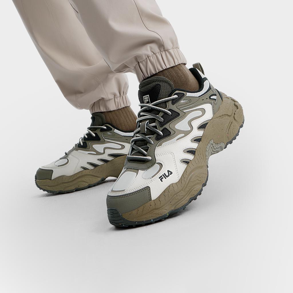 Fila Fern Comfortable Versatile Durable Breathable Lightweight Low-Top Running Shoes Men Sneaker Gray F12M441119FAO