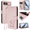 Cute Cat Leather Wallet Case For Vivo Y11D Y21D Y31D Y05 Y21 Y28 Y29 Y31 Y38 Y39 Y51 Pro Y76 Stand Card Slot Flip Phone Cover