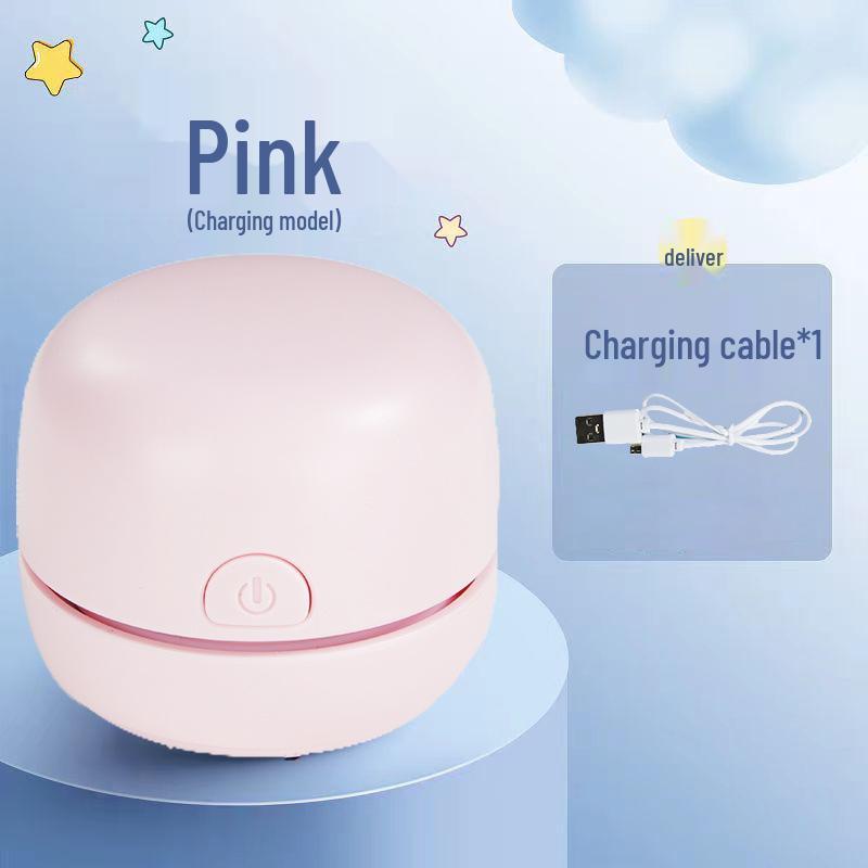 Wireless USB Rechargeable Desktop Vacuum for Pencil Shavings - Portable Dual-Use Cleaner for Study, Home, or Dorm