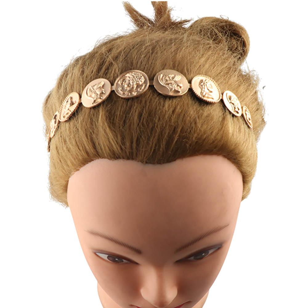 Zinc Zinc Alloy Girls Hairband Women Head Portrait Headband Baroque Style  Hair Hoop Hair Accessories