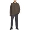 Nike Tech Fleece Reimagined Solid Loose Long Sleeve Polo Shirt Men Tops Baroque-Brown FZ7571-237
