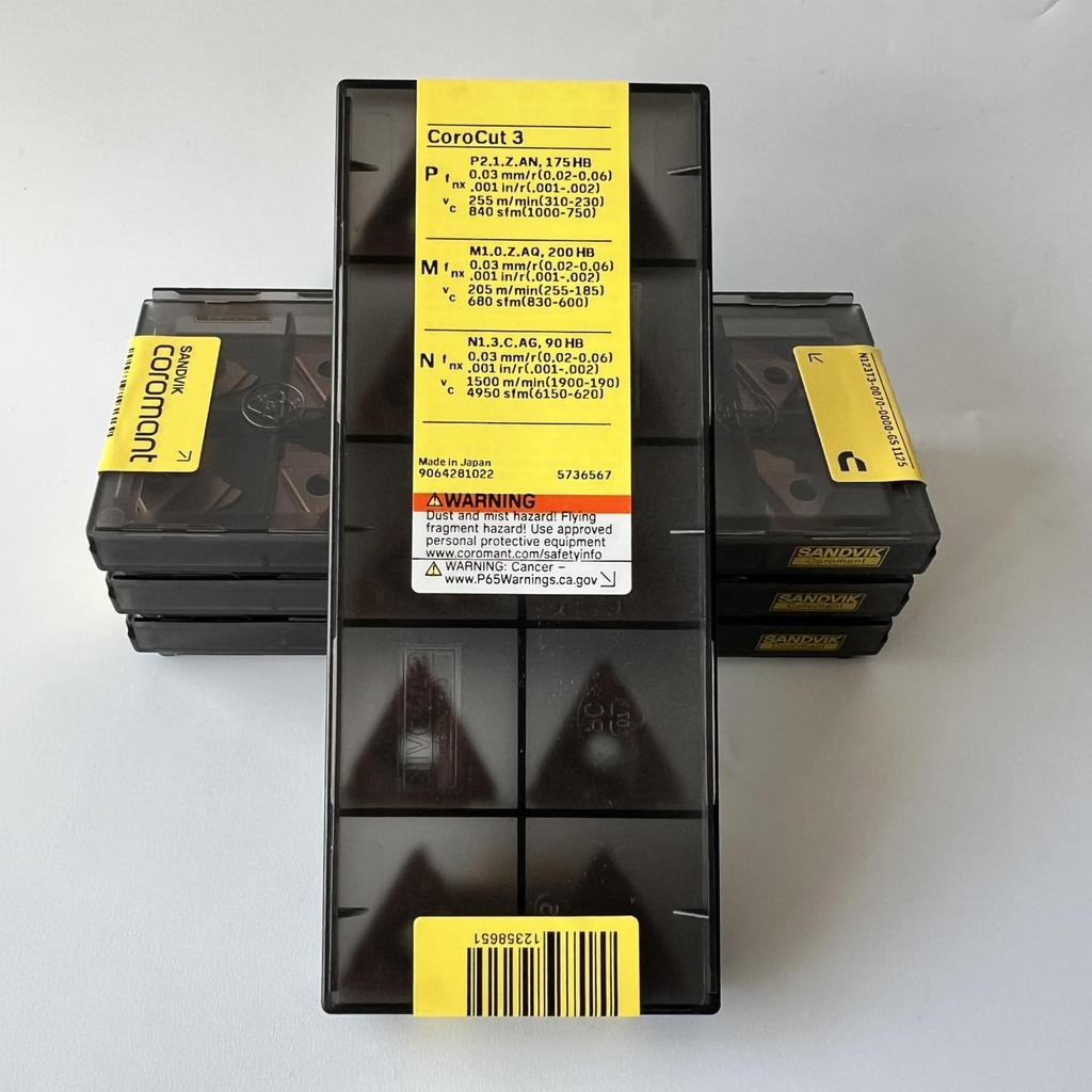 SANDVIK / N123T3-0070-0000-GS 1125 / Original Swedish hard alloy blade 10 Pcs
