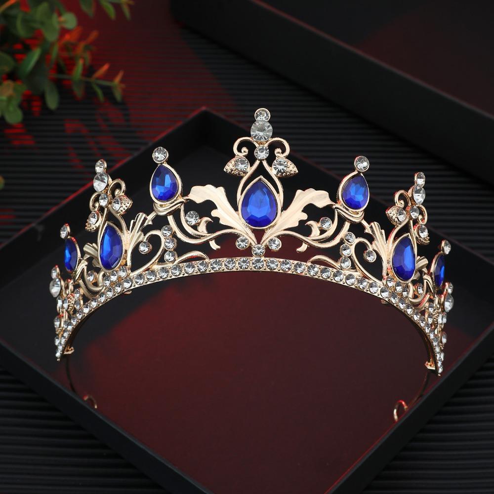

Elegant Rhinestone Hair Hoop Headwear Princess Tiaras Headdress Fashion Hair Crown Wedding Jewelry Style B