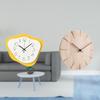 Acrylic Solid Wood Wall Clock Hanging Modern Office Ornament Creative Design Silent Timepiece Gift